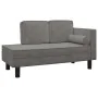 Sofá diván con cojines y cojín de cabeza terciopelo gris claro by , Sofas - Ref: Foro24-340703, Price: 142,65 €, Discount: %
