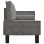 Sofá diván con cojines y cojín de cabeza terciopelo gris claro by , Sofas - Ref: Foro24-340703, Price: 142,65 €, Discount: %