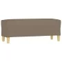 Banco de tela gris taupe 100x35x41 cm de , Bancos - Ref: Foro24-349382, Precio: 57,78 €, Descuento: %