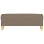 Banco de tela gris taupe 100x35x41 cm de , Bancos - Ref: Foro24-349382, Precio: 57,78 €, Descuento: %