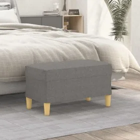 Banco de tela gris oscuro 70x35x41 cm de , Bancos - Ref: Foro24-349368, Precio: 52,78 €, Descuento: %