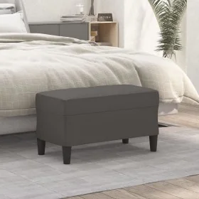 Banco de cuero sintético gris 70x35x41 cm by , Banks - Ref: Foro24-349394, Price: 54,34 €, Discount: %