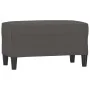 Banco de cuero sintético gris 70x35x41 cm by , Banks - Ref: Foro24-349394, Price: 54,34 €, Discount: %