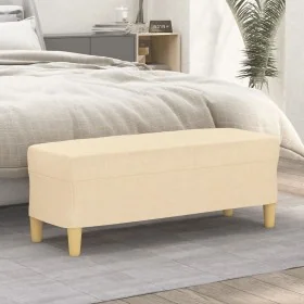 Banco de tela color crema 100x35x41 cm by , Banks - Ref: Foro24-349377, Price: 59,39 €, Discount: %