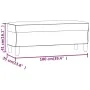 Banco de tela color crema 100x35x41 cm de , Bancos - Ref: Foro24-349377, Precio: 59,39 €, Descuento: %
