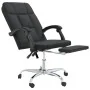Silla de oficina reclinable cuero sintético negro de , Sillas de oficina - Ref: Foro24-349639, Precio: 103,47 €, Descuento: %