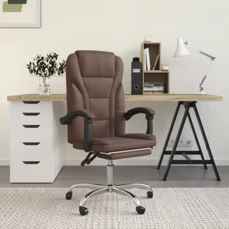 Silla de oficina reclinable cuero sintético marrón von , Bürostühle - Ref: Foro24-349698, Preis: 113,29 €, Rabatt: %