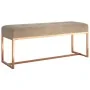 Banco de terciopelo beige 110x36x45 cm by , Benches for halls and storage - Ref: Foro24-350604, Price: 129,81 €, Discount: %