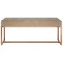 Banco de terciopelo beige 110x36x45 cm by , Benches for halls and storage - Ref: Foro24-350604, Price: 129,81 €, Discount: %