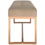 Banco de terciopelo beige 110x36x45 cm by , Benches for halls and storage - Ref: Foro24-350604, Price: 129,81 €, Discount: %