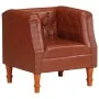 Sillón de cuero auténtico marrón de , Sillones - Ref: Foro24-286589, Precio: 283,21 €, Descuento: %