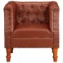 Sillón de cuero auténtico marrón de , Sillones - Ref: Foro24-286589, Precio: 283,21 €, Descuento: %