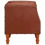 Sillón de cuero auténtico marrón de , Sillones - Ref: Foro24-286589, Precio: 283,21 €, Descuento: %