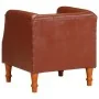 Sillón de cuero auténtico marrón de , Sillones - Ref: Foro24-286589, Precio: 283,21 €, Descuento: %