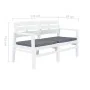 Banco de jardín 2 plazas con cojines 133 cm plástico blanco von , Gartenbänke - Ref: Foro24-45622, Preis: 216,03 €, Rabatt: %
