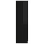 Armario madera contrachapada negro brillante 82,5x51,5x180 cm de , Armarios roperos - Ref: Foro24-803441, Precio: 174,46 €, D...