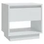 Mesita de noche madera contrachapada blanco 45x34x44 cm by , Nightstands - Ref: Foro24-809512, Price: 42,30 €, Discount: %
