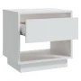 Mesita de noche madera contrachapada blanco 45x34x44 cm by , Nightstands - Ref: Foro24-809512, Price: 42,30 €, Discount: %