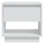 Mesita de noche madera contrachapada blanco 45x34x44 cm by , Nightstands - Ref: Foro24-809512, Price: 42,30 €, Discount: %