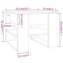 Mesa de centro madera de ingeniería roble Sonoma 55,5x55x45 cm by , Coffee table - Ref: Foro24-810911, Price: 53,74 €, Discou...