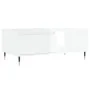 Mesa de centro madera contrachapada blanco brillo 90x50x36,5 cm by , Coffee table - Ref: Foro24-830558, Price: 68,50 €, Disco...