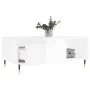 Mesa de centro madera contrachapada blanco brillo 90x50x36,5 cm by , Coffee table - Ref: Foro24-830558, Price: 68,50 €, Disco...
