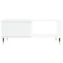 Mesa de centro madera contrachapada blanco brillo 90x50x36,5 cm by , Coffee table - Ref: Foro24-830558, Price: 68,50 €, Disco...