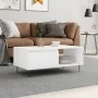 Mesa de centro madera contrachapada blanco 90x50x36,5 cm by , Coffee table - Ref: Foro24-830564, Price: 63,36 €, Discount: %
