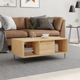 Mesa de centro madera contrachapada roble Sonoma 90x50x36,5 cm by , Coffee table - Ref: Foro24-830591, Price: 62,50 €, Discou...