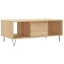 Mesa de centro madera contrachapada roble Sonoma 90x50x36,5 cm de , Mesas de centro - Ref: Foro24-830591, Precio: 62,50 €, De...