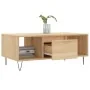 Mesa de centro madera contrachapada roble Sonoma 90x50x36,5 cm de , Mesas de centro - Ref: Foro24-830591, Precio: 62,50 €, De...