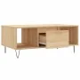 Mesa de centro madera contrachapada roble Sonoma 90x50x36,5 cm de , Mesas de centro - Ref: Foro24-830591, Precio: 62,50 €, De...