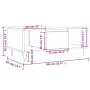 Mesa de centro madera contrachapada roble Sonoma 90x50x36,5 cm de , Mesas de centro - Ref: Foro24-830591, Precio: 62,50 €, De...