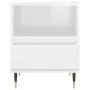 Mesita de noche madera contrachapada blanco brillo 40x35x50 cm de , Mesitas de noche - Ref: Foro24-830608, Precio: 45,04 €, D...