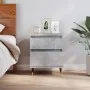 Mesita de noche madera de ingeniería gris hormigón 40x35x50 cm de , Mesitas de noche - Ref: Foro24-830660, Precio: 42,08 €, D...