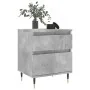 Mesita de noche madera de ingeniería gris hormigón 40x35x50 cm de , Mesitas de noche - Ref: Foro24-830660, Precio: 42,08 €, D...