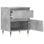 Mesita de noche madera de ingeniería gris hormigón 40x35x50 cm de , Mesitas de noche - Ref: Foro24-830660, Precio: 42,08 €, D...