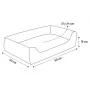 FLAMINGO Cesta para perros Zupo rectangular gris 50x40x16 cm de , Camas para perros - Ref: Foro24-443258, Precio: 38,31 €, De...