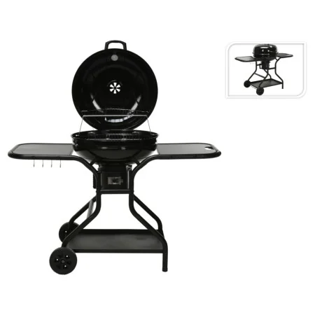 ProGarden Barbacoa sobre ruedas con mesita auxiliar negro de , Barbacoas - Ref: Foro24-445886, Precio: 189,39 €, Descuento: %
