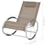 Silla mecedora de jardín de textilene gris topo de , Sillas de jardín - Ref: Foro24-47783, Precio: 115,13 €, Descuento: %