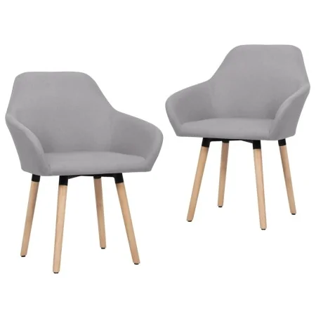 Sillas de comedor giratorias 2 unidades tela gris claro von , Essstühle - Ref: Foro24-283459, Preis: 154,81 €, Rabatt: %