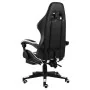 Silla gaming con reposapiés cuero sintético negro y blanco by , Office chairs - Ref: Foro24-20531, Price: 135,91 €, Discount: %