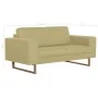 Sofá de 2 plazas de tela verde by , Sofas - Ref: Foro24-281387, Price: 331,59 €, Discount: %