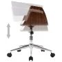 Silla comedor giratoria madera curvada cuero sintético blanco von , Essstühle - Ref: Foro24-287398, Preis: 160,25 €, Rabatt: %