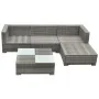 Set de muebles de jardín 5 pzas y cojines ratán sintético gris von , Gartensets - Ref: Foro24-42735, Preis: 479,86 €, Rabatt: %