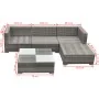 Set de muebles de jardín 5 pzas y cojines ratán sintético gris von , Gartensets - Ref: Foro24-42735, Preis: 479,86 €, Rabatt: %
