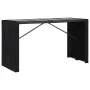 Juego de comedor de jardín 9 piezas ratán sintético negro by , Garden sets - Ref: Foro24-43966, Price: 559,83 €, Discount: %