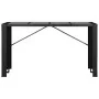 Juego de comedor de jardín 9 piezas ratán sintético negro by , Garden sets - Ref: Foro24-43966, Price: 559,83 €, Discount: %