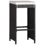 Juego de comedor de jardín 9 piezas ratán sintético negro by , Garden sets - Ref: Foro24-43966, Price: 559,83 €, Discount: %