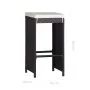 Juego de comedor de jardín 9 piezas ratán sintético negro by , Garden sets - Ref: Foro24-43966, Price: 559,83 €, Discount: %
